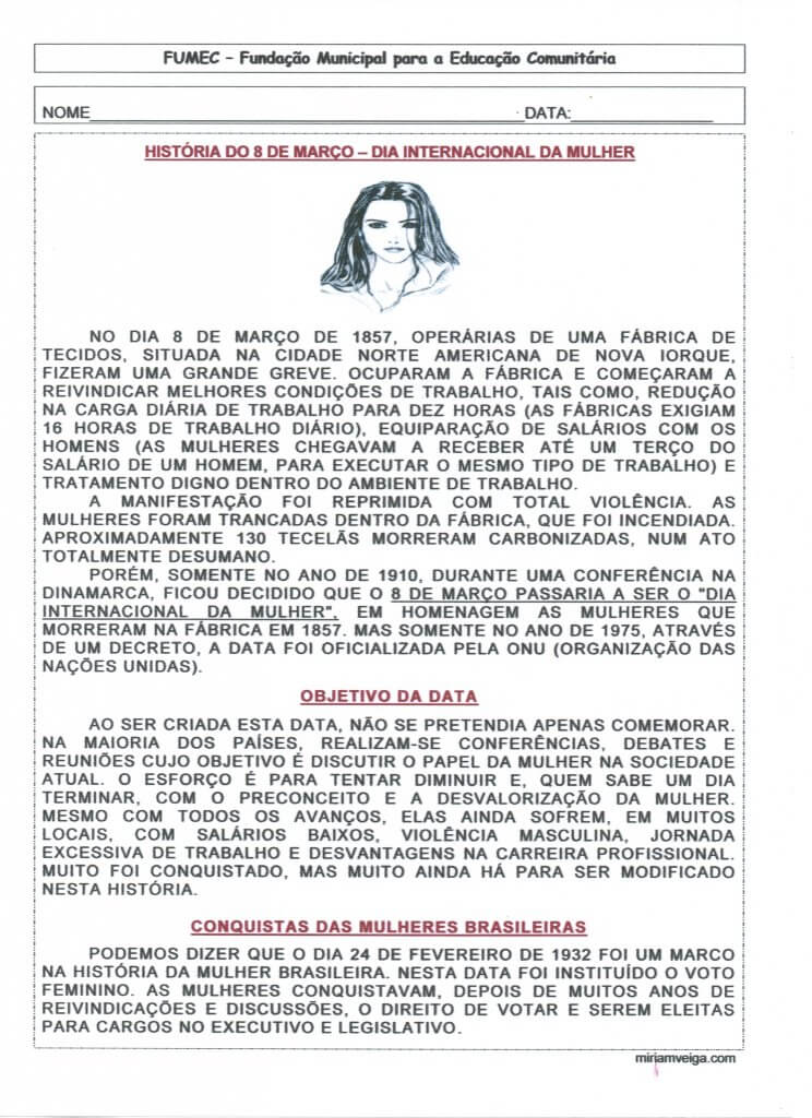 Dia Internacional da Mulher-1-Folha 1