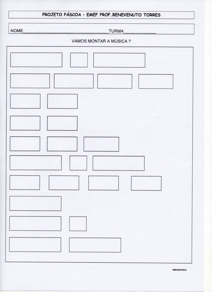 projeto páscoa coelhinho