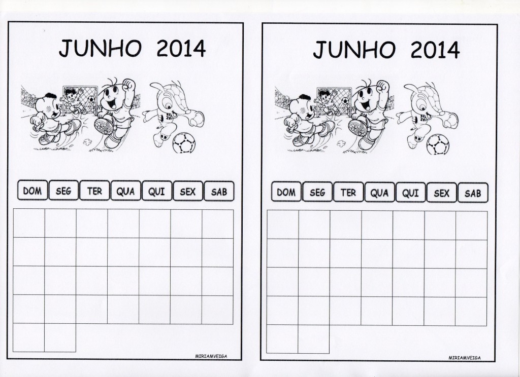 CALENDARIO JUNHO 14 - ALUNO