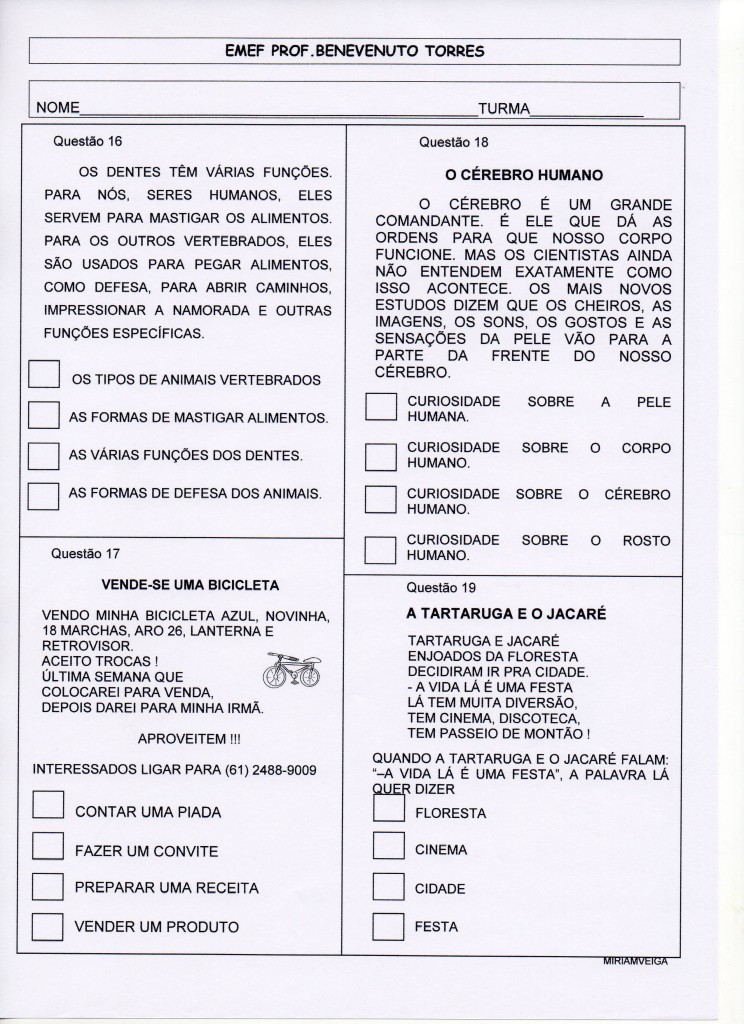 PROVINHA BRASIL - PORTUGUÊS - teste 1 - 2013 parte 4