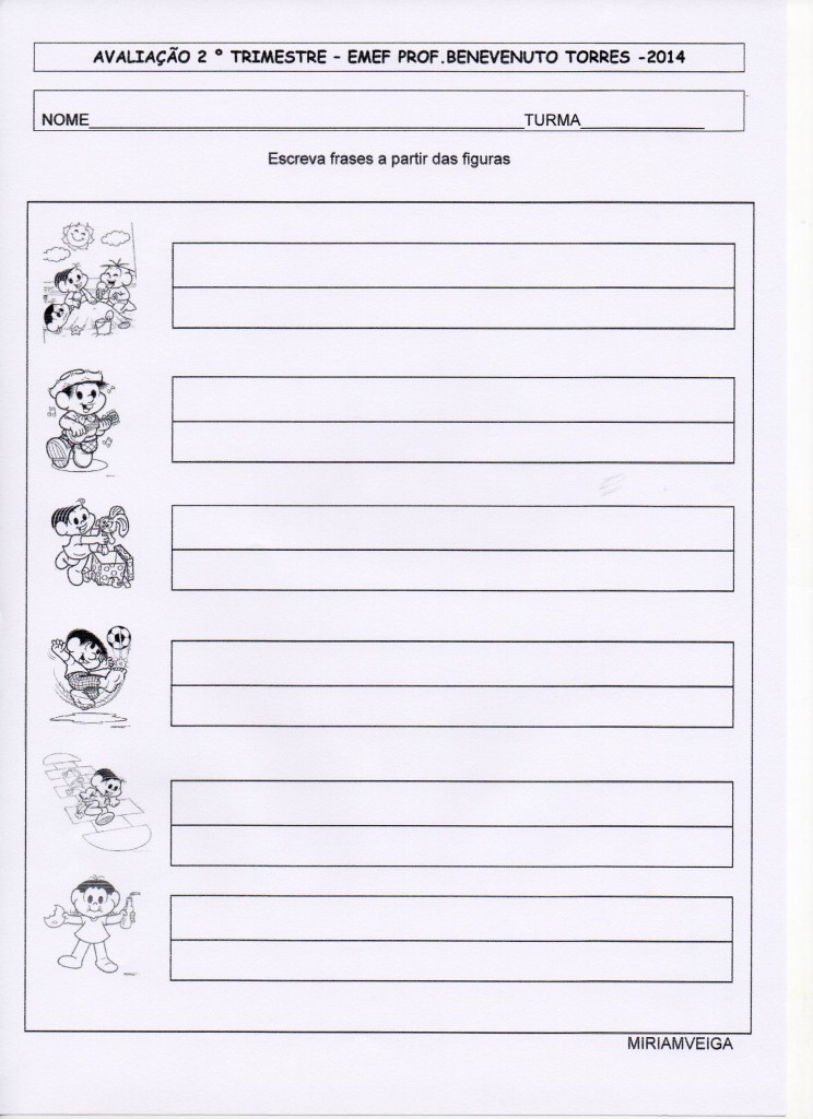 avaliação 2 tri 2014 frases