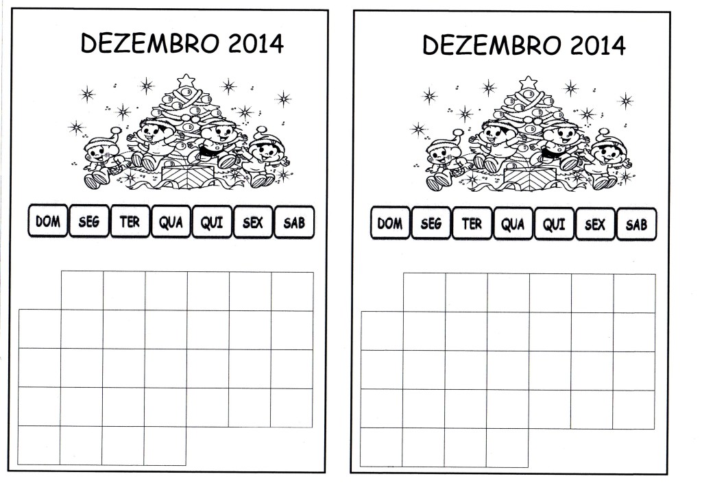 calendario dezembro alunos