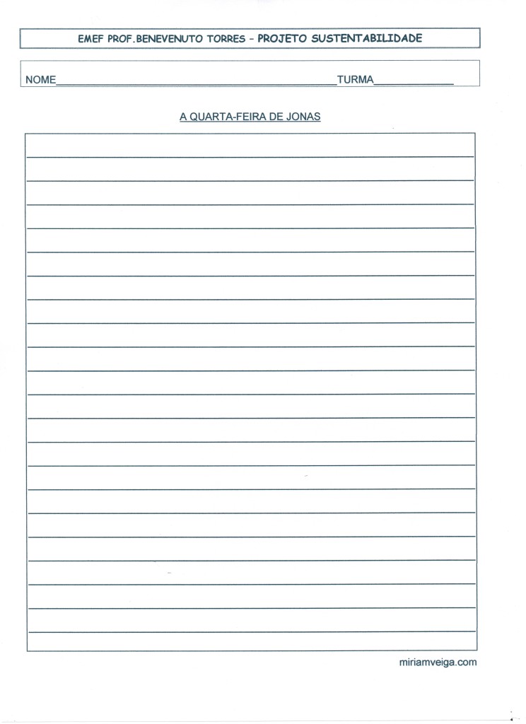 A QUARTA FEIRA DE JONAS PRODUÇÃO