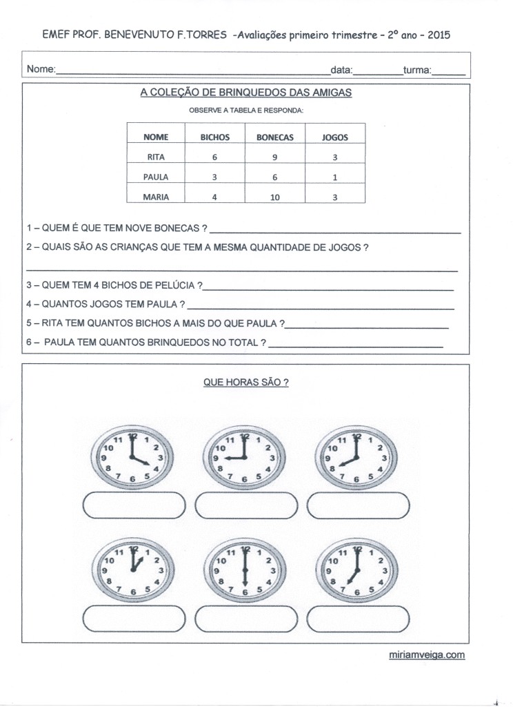 avaliações 1º trirmestre 2ºano 2015 folha 4