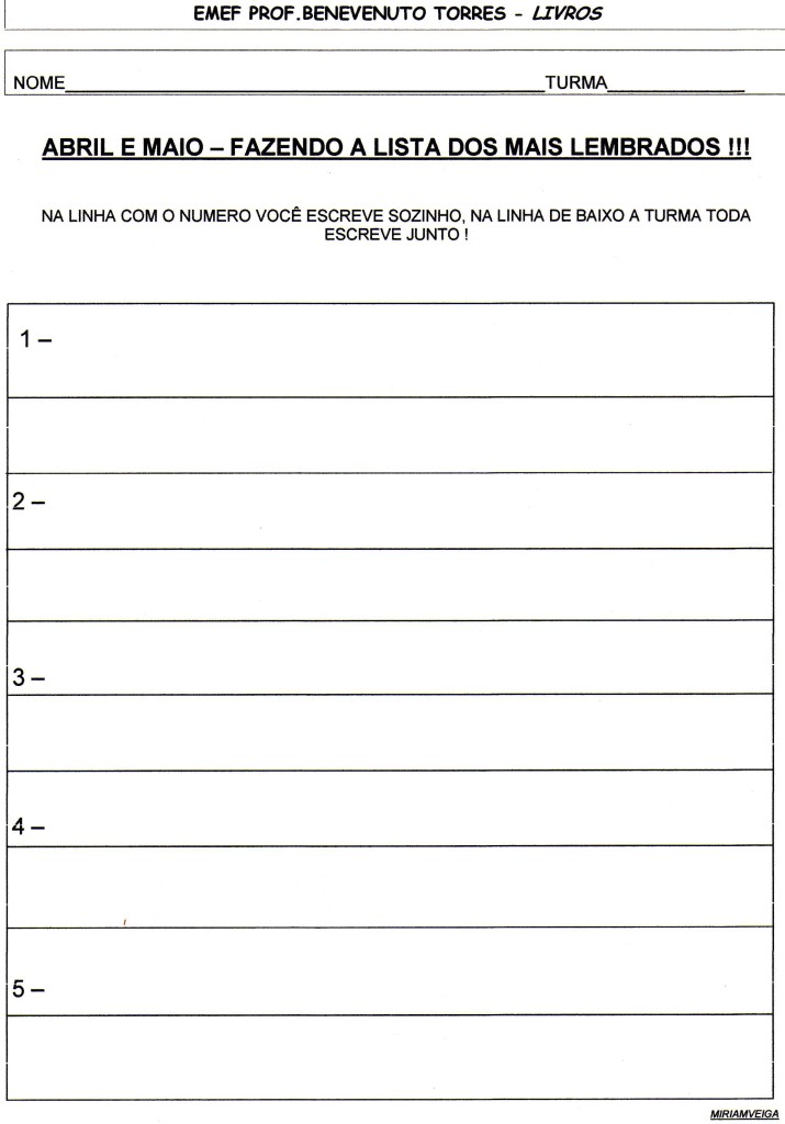 PROJETO LIVROS -ABRIL EMAIO