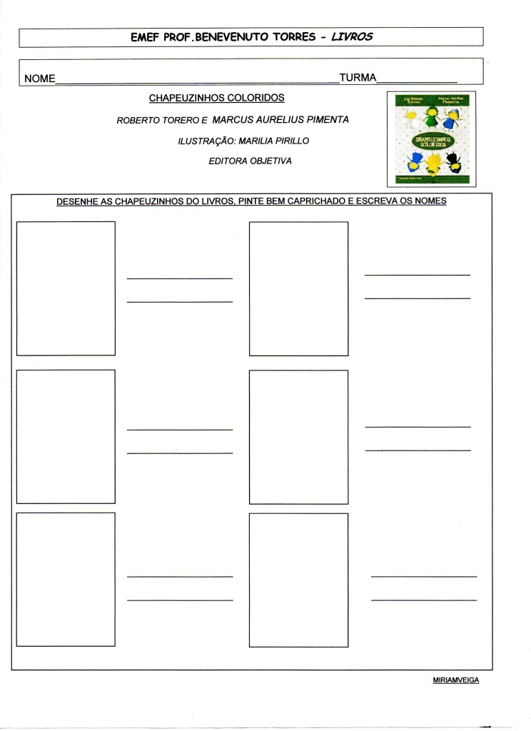 Projeto Livros-Chapeuzinhos Coloridos 2