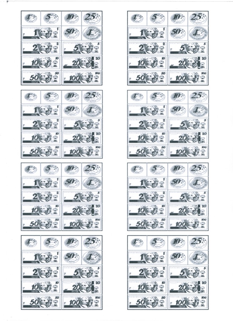 Atividade matemática-Sistema monetário-Parte 1