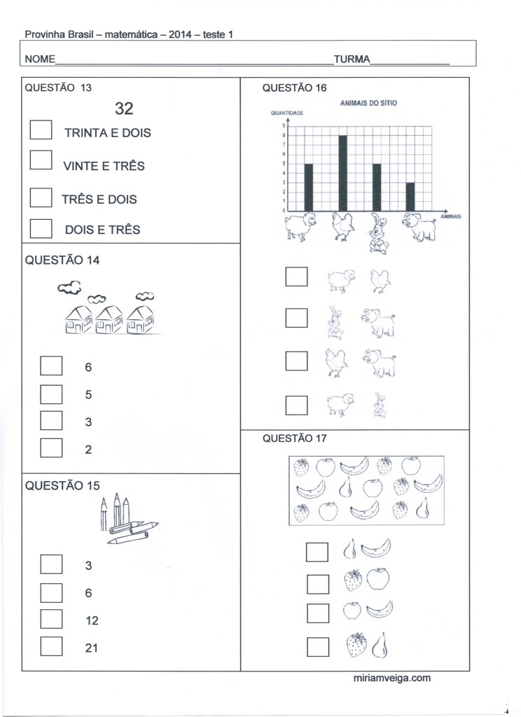 provinha brasil - matematica teste 1 - 2014 fl 4