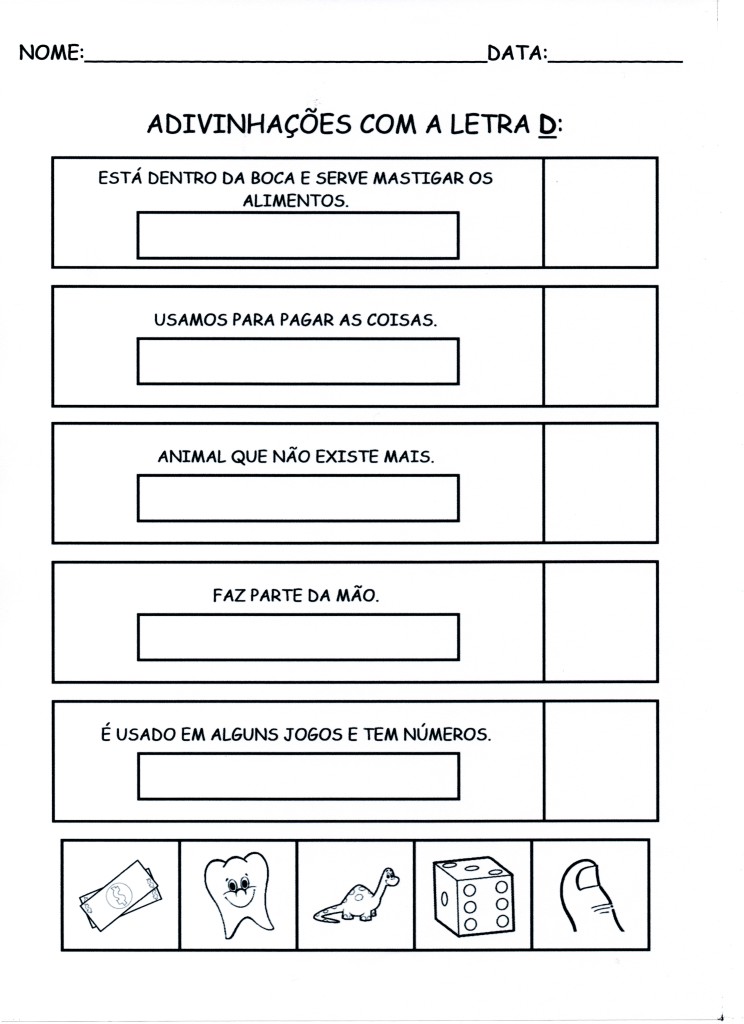 Adivinhas e Adivinhações-Letra D