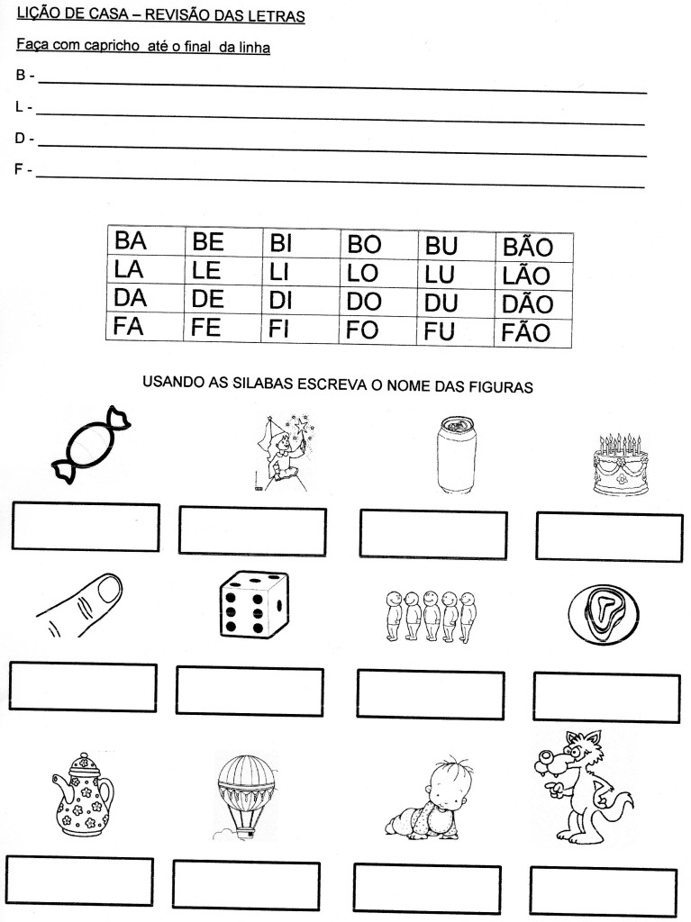 revisao letras b ld f
