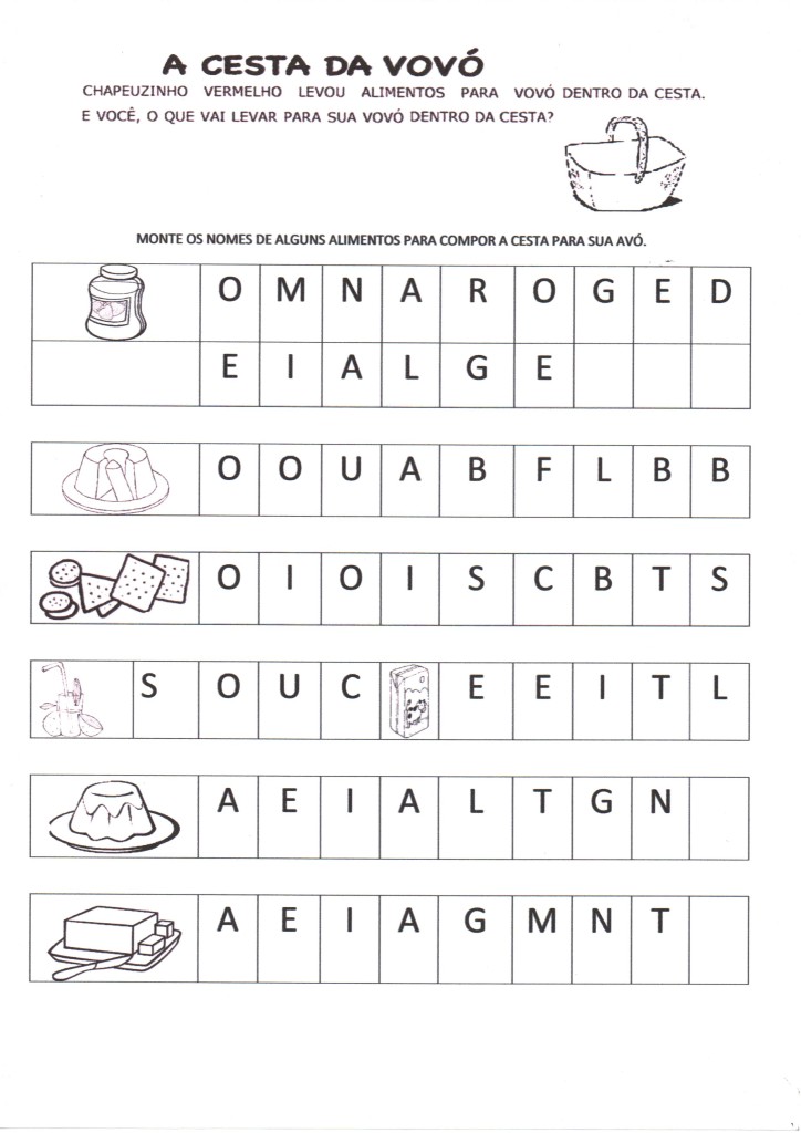 Atividade Chapeuzinho Vermelho 2