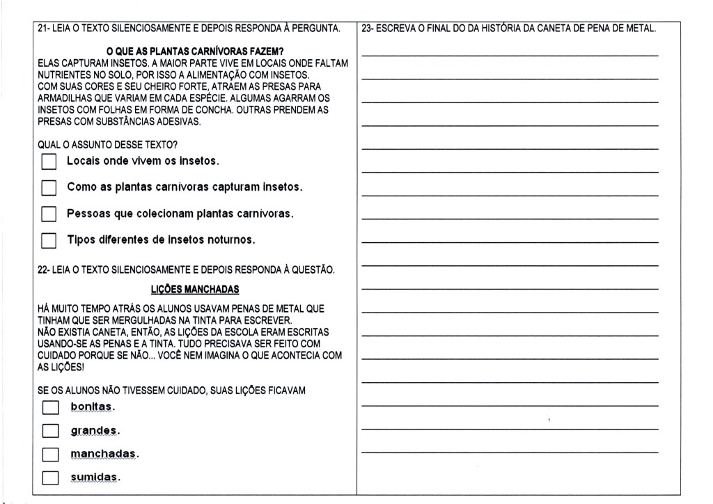 Simulado Provinha Brasil-Parte 5