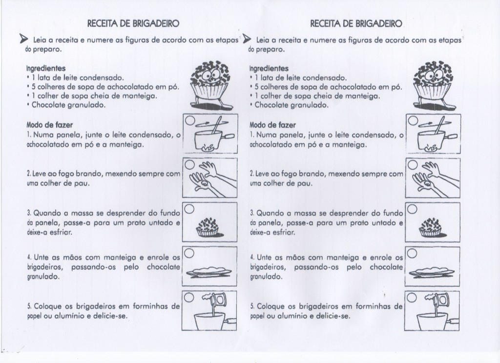 Atividade com receita-Brigadeiro