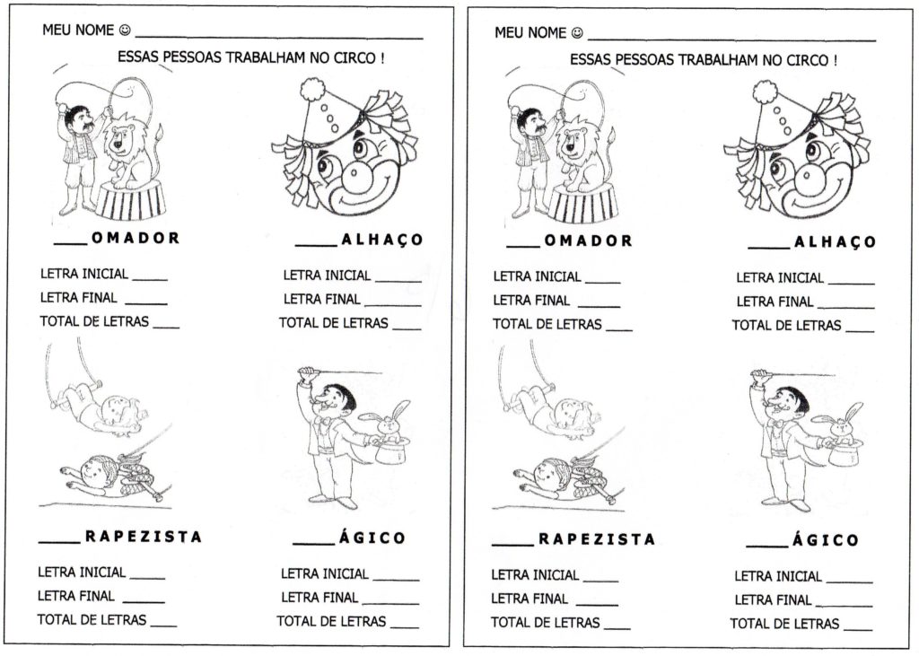 Letra Inicial e Final