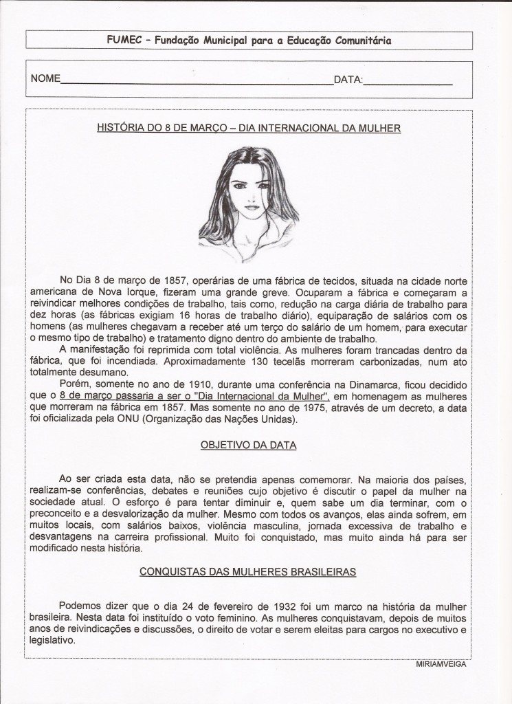 Dia Internacional da Mulher-EJA-Parte 1-Folha 1