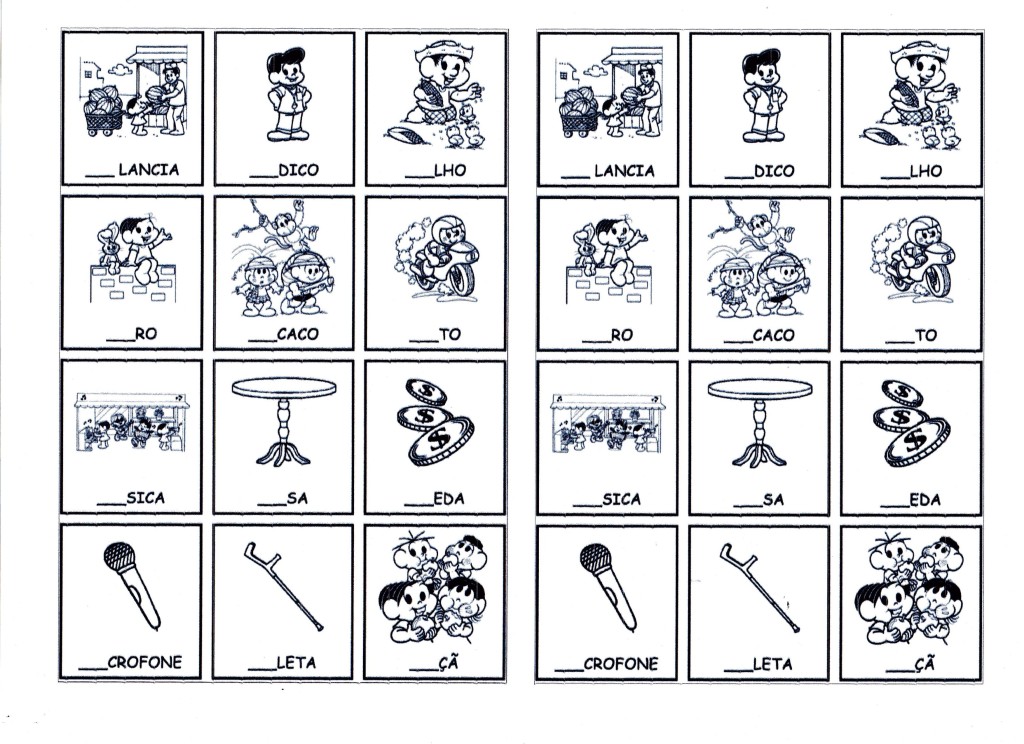 Completar com MA ME MI