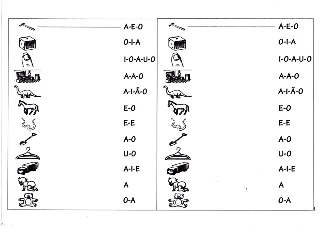 Atividade para trabalhar o som das vogais-Parte 1