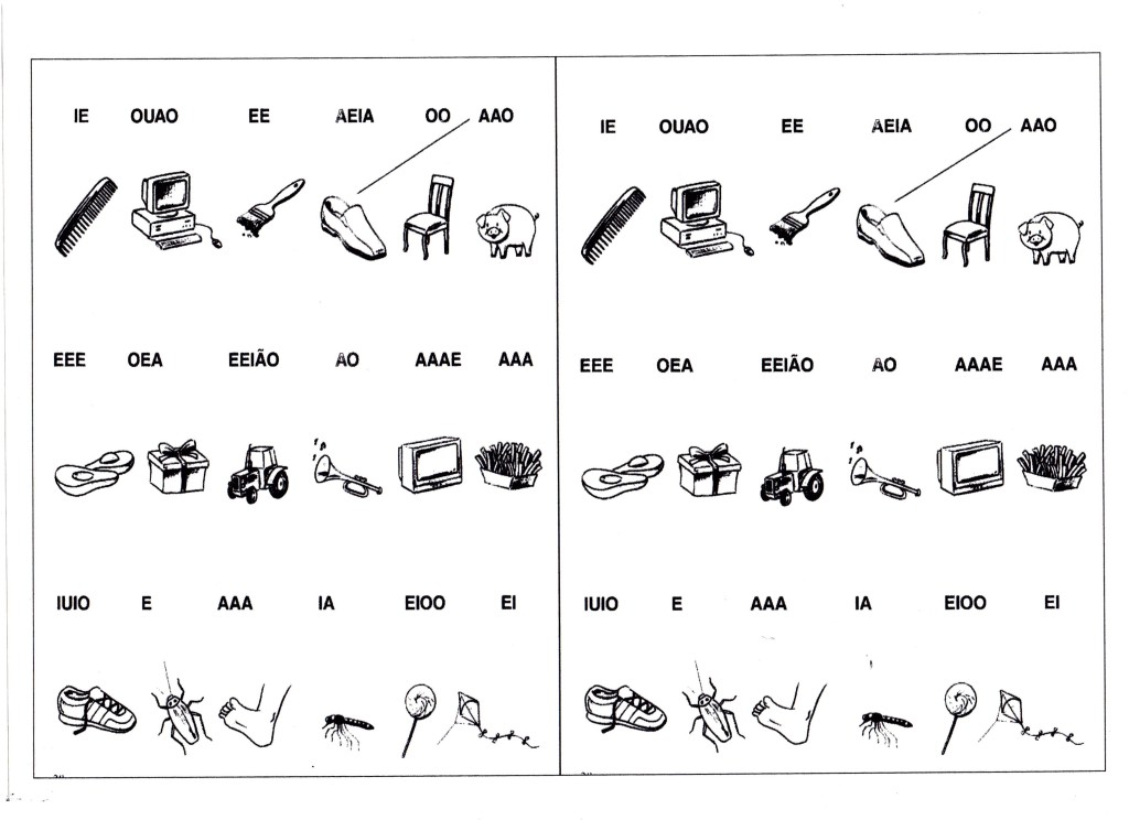 Atividade para trabalhar o som das vogais-Parte 2