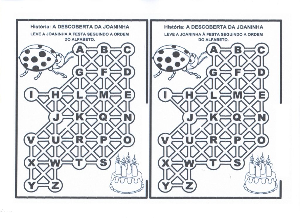 Trilha do Alfabeto-Leve a Joaninha à Festa