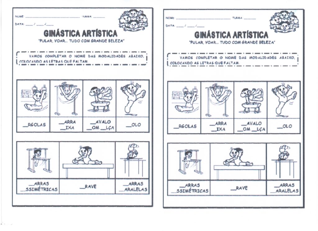 Atividade Olimpíadas-2016-Parte 3-Ginástica Artística