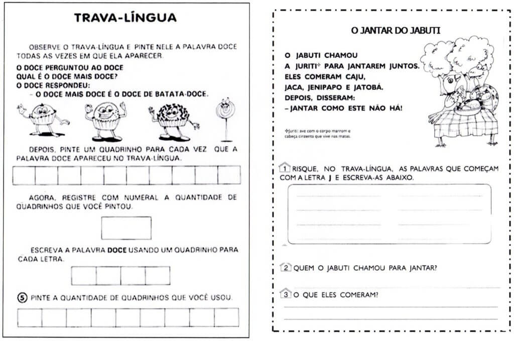 Trava-língua o doce de batata doce