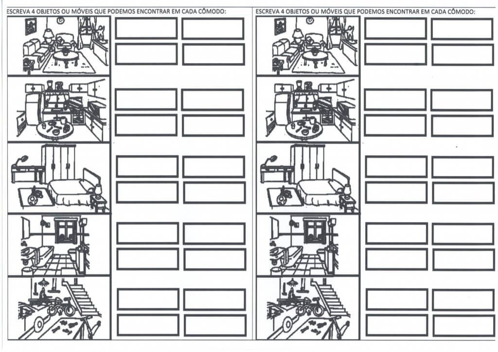 Atividade de Escrita-Cômodos da casa