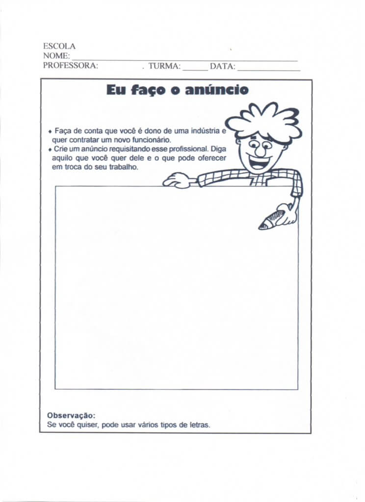 Gênero textual Anúncio