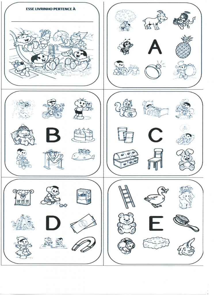 Mini Livro Turma da Mônica-Circular os desenhos-1