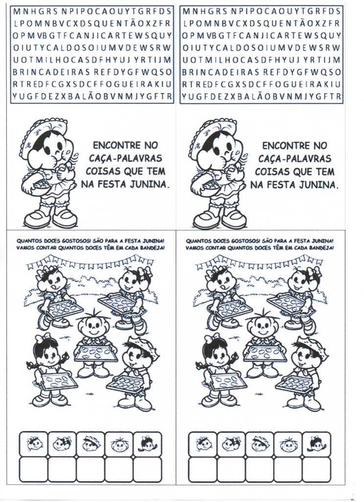 Festa Junina-Caça-Palavras Junino