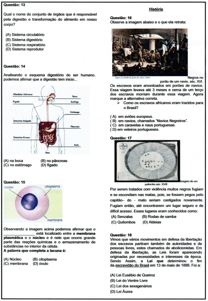 Avaliação 5 Ano-Todas as Disciplinas-Parte 2-Folha 3