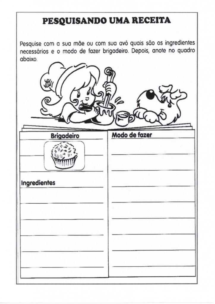 Produção de Texto-Pesquisa de Receita de Brigadeiro