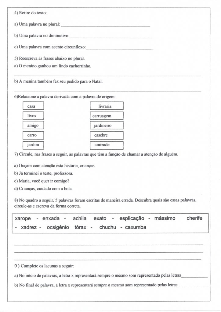 Avaliação 2 e 3 Ano-Bimestral-Parte 2-Folha 3