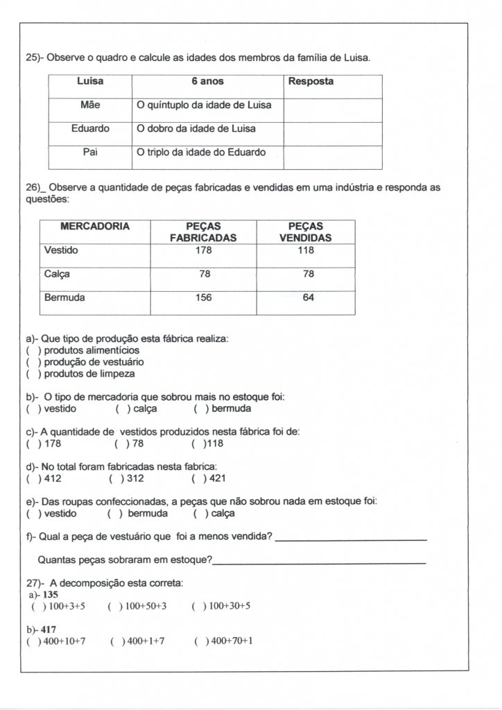 Avaliação Final 3 Ano-3 Trimestre-Matemática-Parte 3-Folha 7