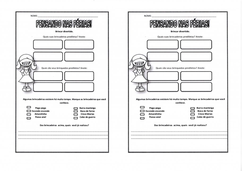 Atividade Pensando nas Férias-Parte 2-Folha 4