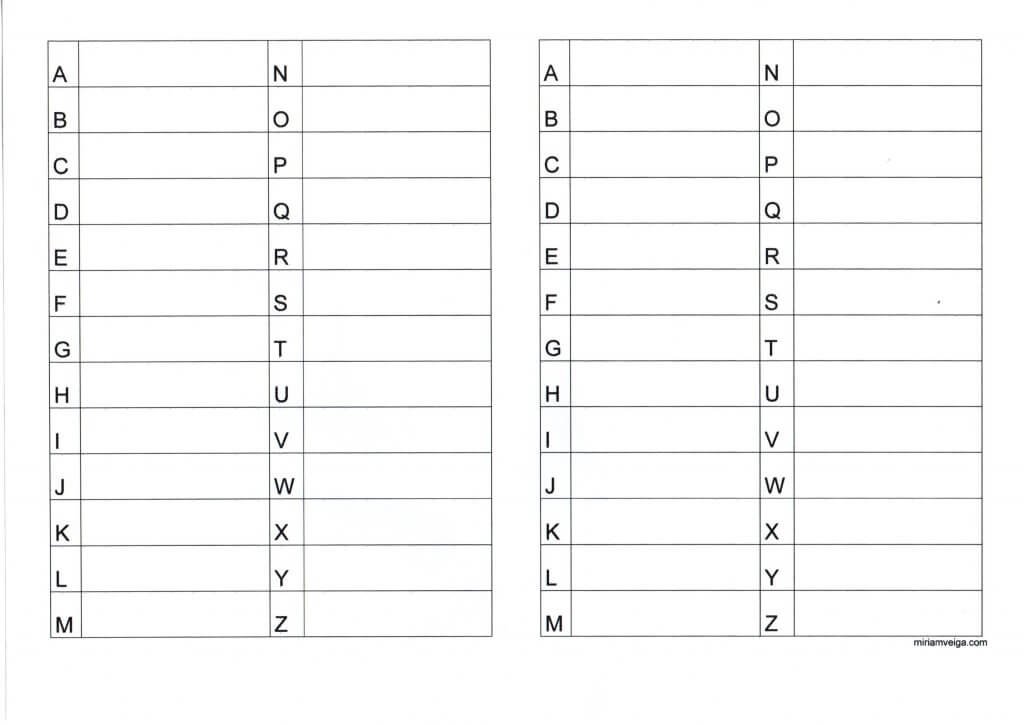 Alfabeto Maiúsculo e Minúsculo para EJA-Folha 1