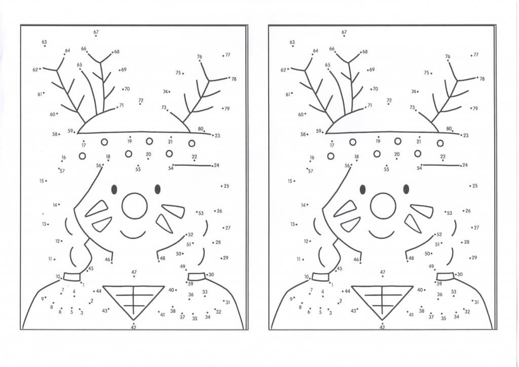 Dia do Índio-Liga números para formar a figura