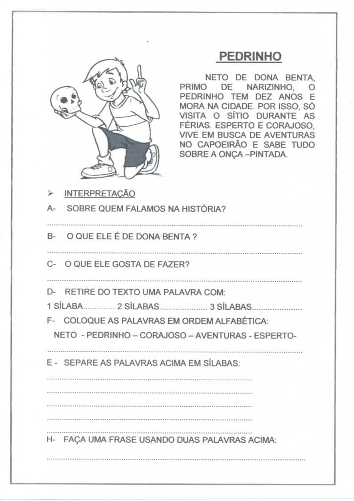 Projeto Sítio do Pica-Pau Amarelo-Parte 11-Pedrinho