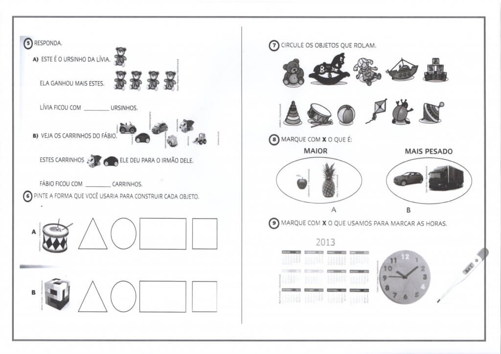 Avaliação 1 ANO-Interpretação-Parte 3-Folha 1