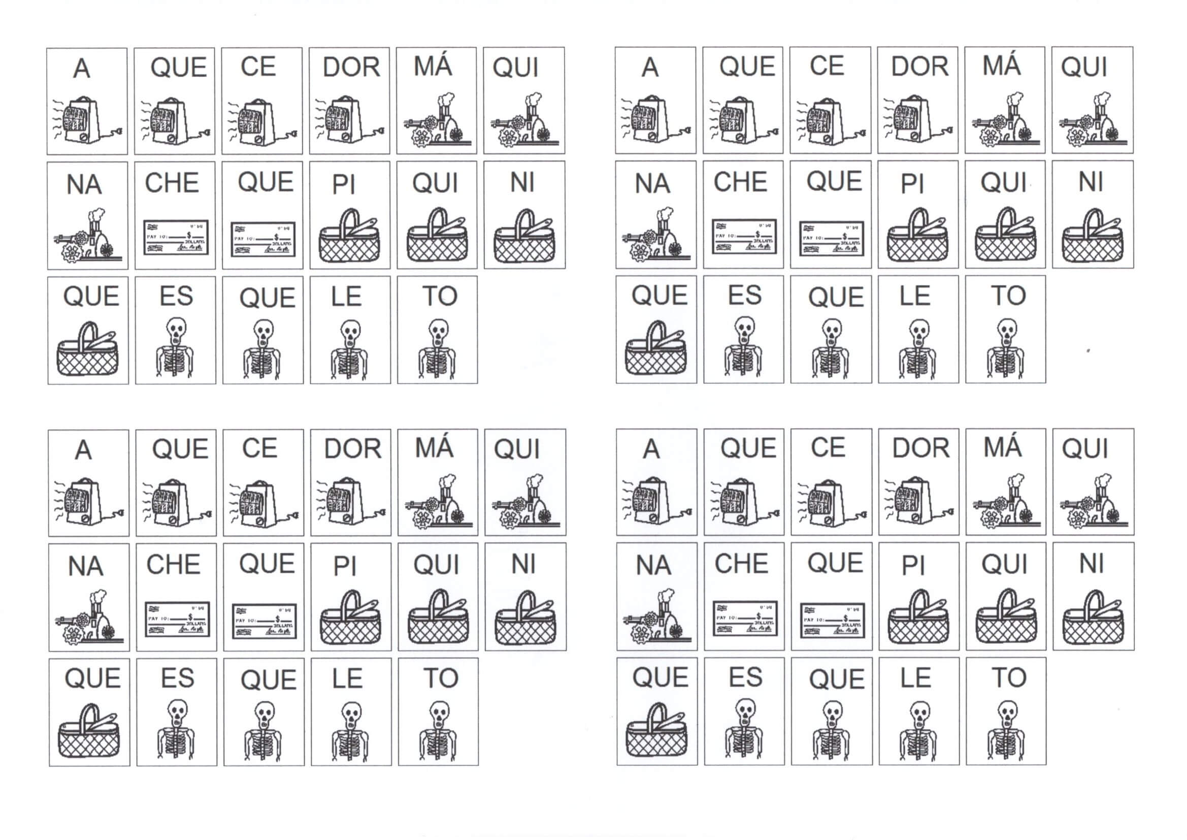 Dificuldades OrtográficasFiguras com SílabasQuaQueQui