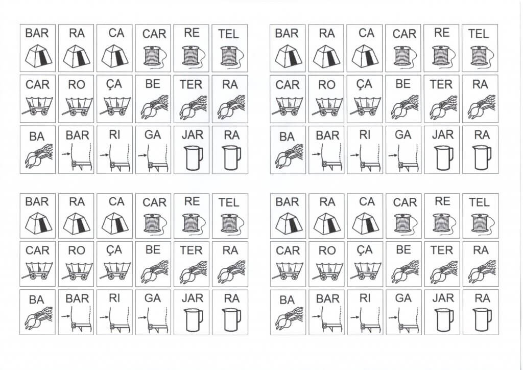 Dificuldades Ortográficas-Figuras com Sílabas-RR