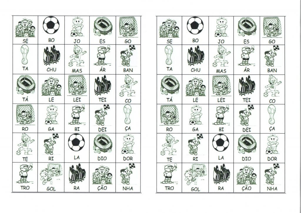 Projeto Copa do Mundo-2018-Parte 16-Figuras com Sílabas para Montar