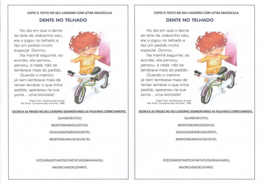 Letra Maiúscula e Minúscula com Segmentação