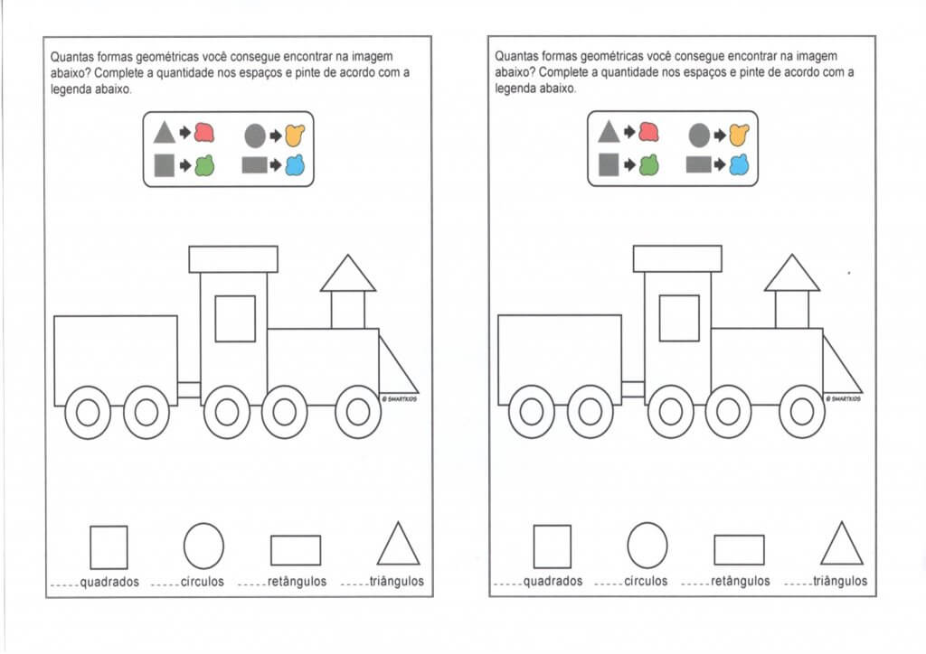 Formas Geométricas-Quadrado Retângulo Círculo e Triângulo