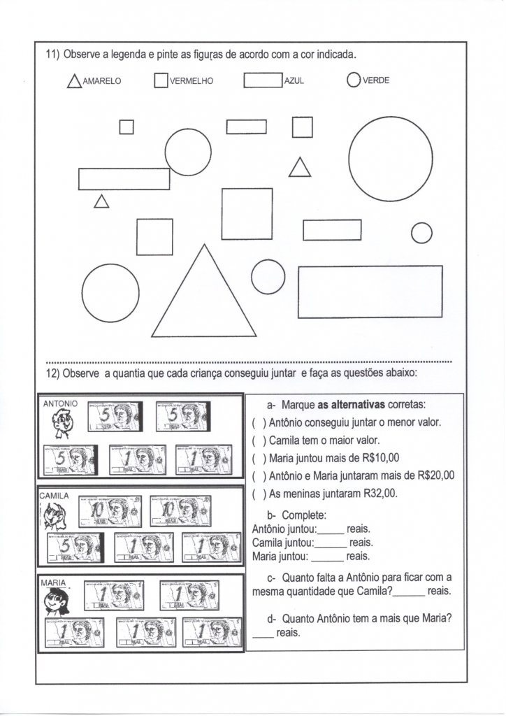 Avaliação-2 e 3 ano-Matemática-Parte 2-Folha 4
