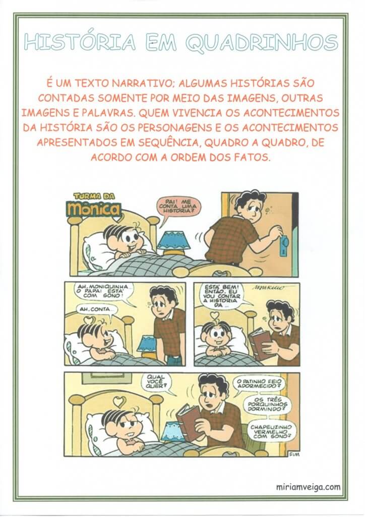 Cartaz para Sala de Aula Gêneros Textuais-História em Quadrinhos