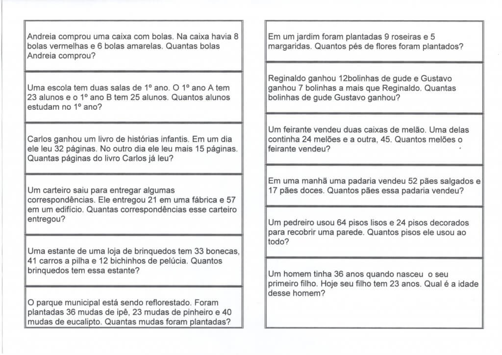 Problemas de Matemática-Interpretar e Resolver