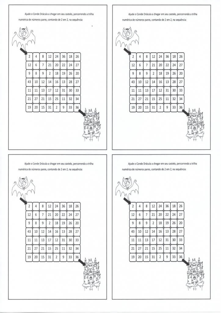 Trilha do morcego-Contando de 2 em 2