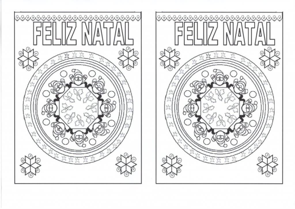 Mandalas de Natal para recortar e pintar-Parte 2-Folha 3