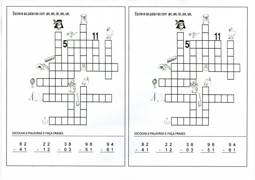 Cruzadinha AN-EN-IN-ON-UN