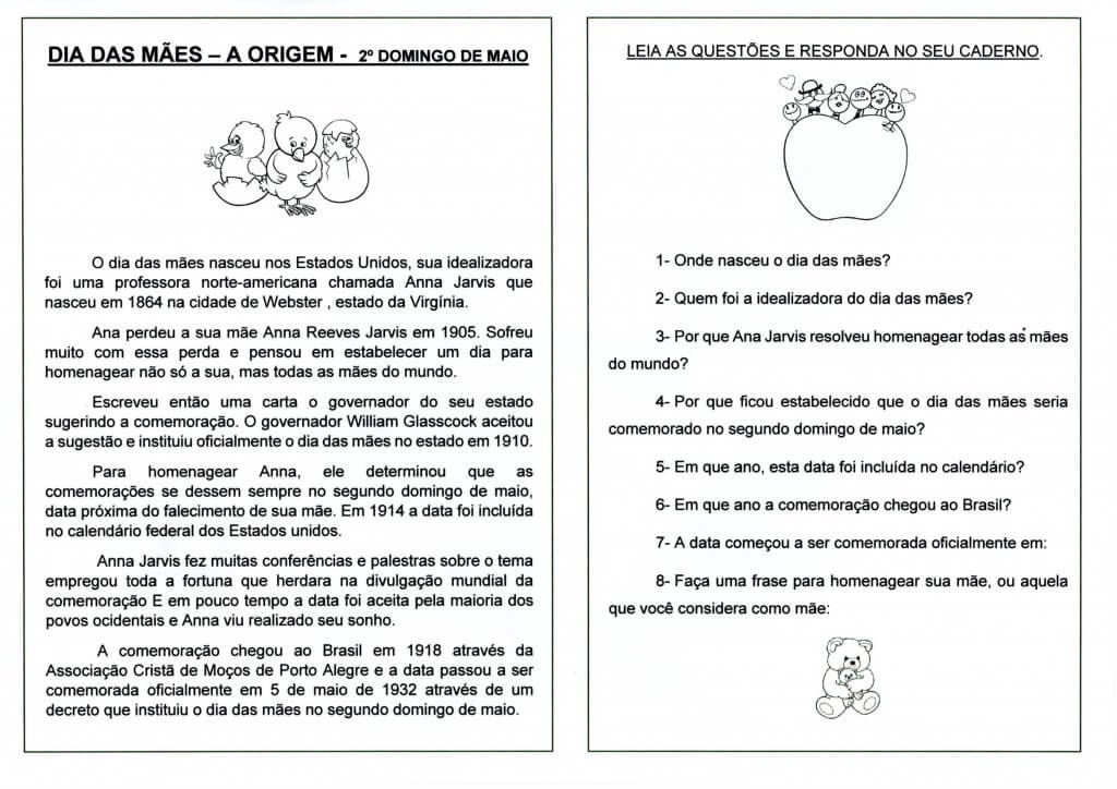 Dia das Mães-A Origem-Texto e Interpretação